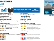 Tablet Screenshot of emoticonsfor.com